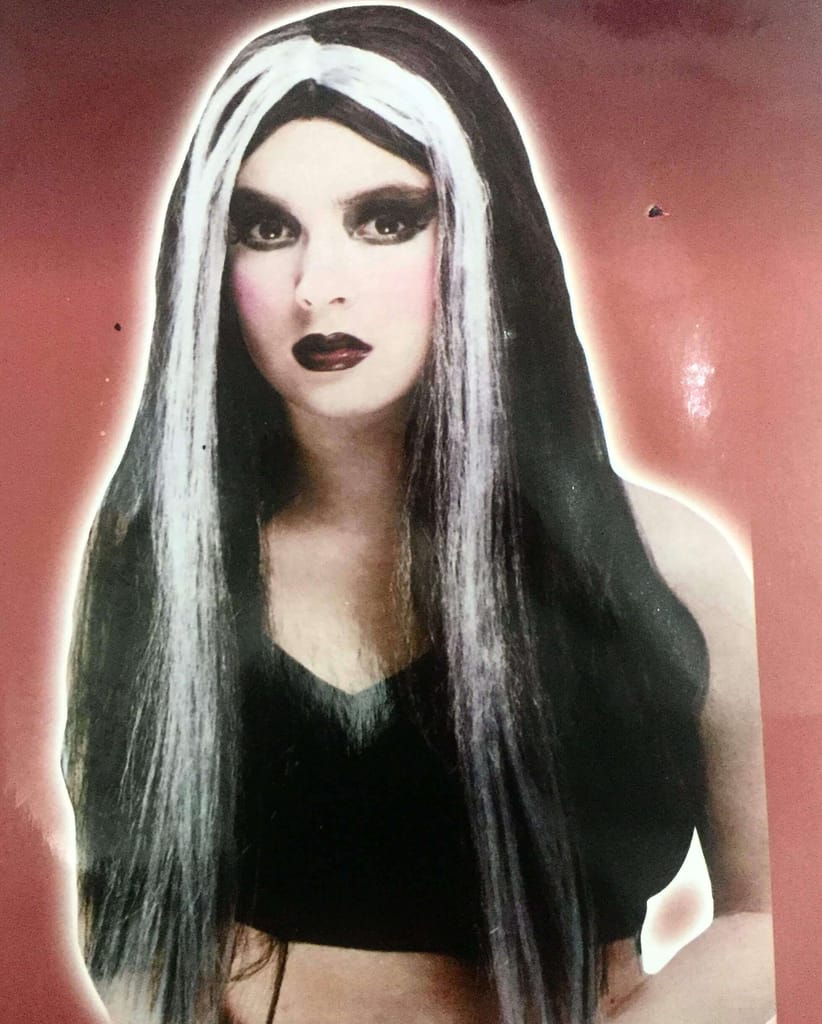Witch Wig Black & White