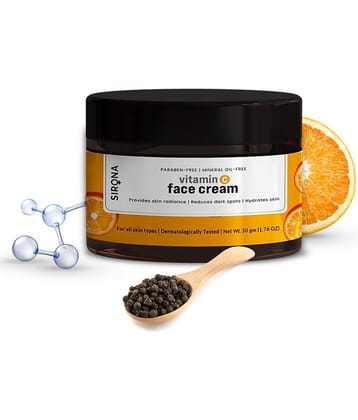 Sirona Vitamin C Face Cream for Men & Women - 50 gm | Daily Cream for Radiant & Even toned Skin