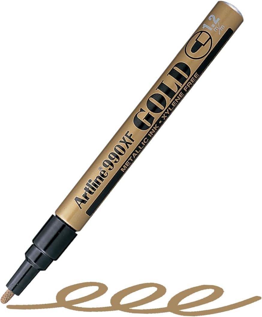 Artline 990XF Permanent Marker in Gold Colours Pack of 12