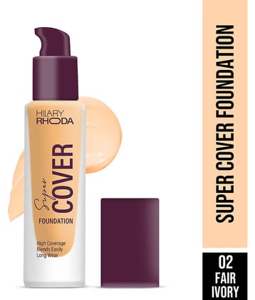 Hilary Rhoda Matte Liquid For All Skin Types Skin Ivory Foundation Pack of 1