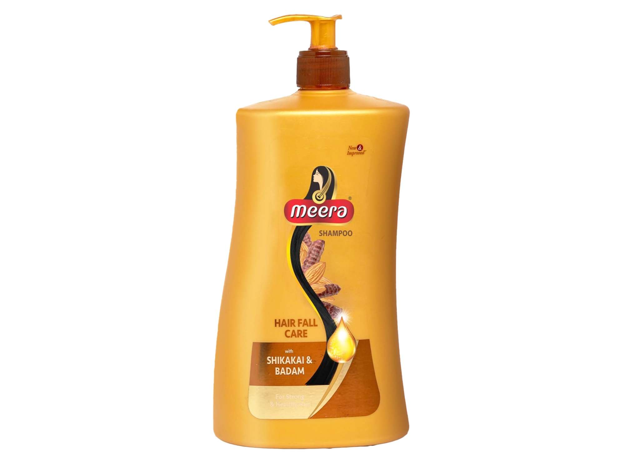 Meera Hairfall Care Shampoo, Goodness Of Badam & Shikakai, For Strong & Healthy Hair, For Men And Women, Paraben Free, 1 Litre
