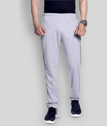 Zeffit - Grey Melange Cotton Blend Men's Trackpants ( Pack of 1 )