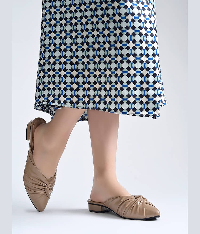 NZS Beige Women's Mules Heels
