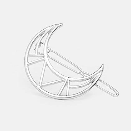 Aliza Moon Star Sun Design Hair Clip Pin For Girls Women - Gold 4Pcs