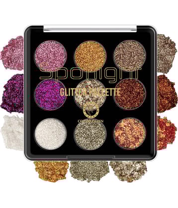 Colors Queen Spotlight Glitter Eyeshadow Palette (Multishade -01)
