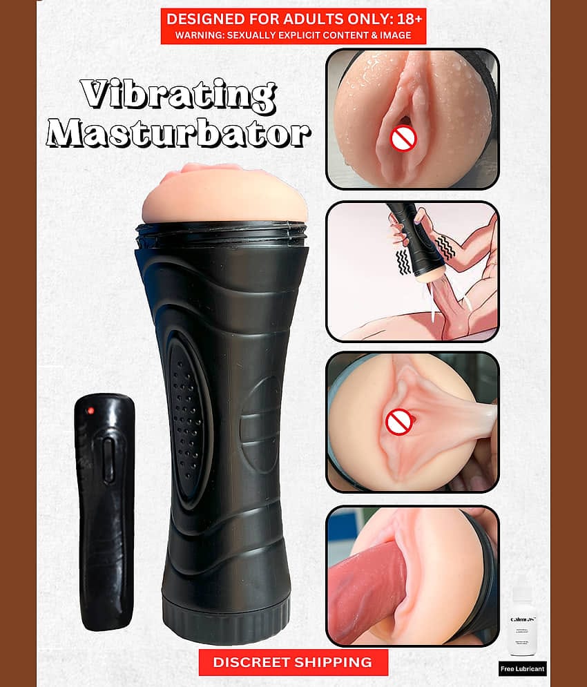 Remote Control Vibrating Male Masturbator Cup 7 Mode Hand Job Vagina Stroker Sex Toy for Men with Free Lube – Naughty Nights