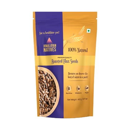 Himalayan Natives Roasted Flax Seeds 450 Gm