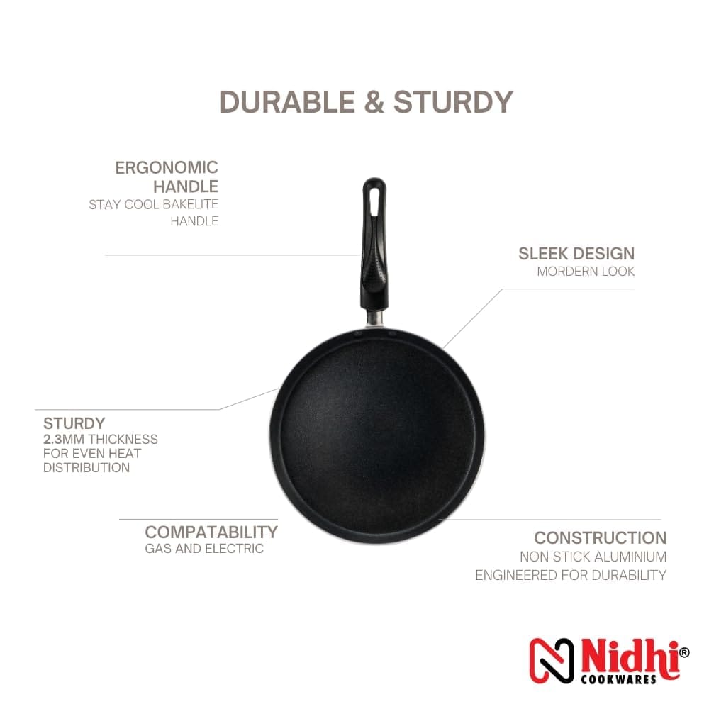 Nidhi Non-Stick Dosa Tawa, 240 Mm, Aluminium