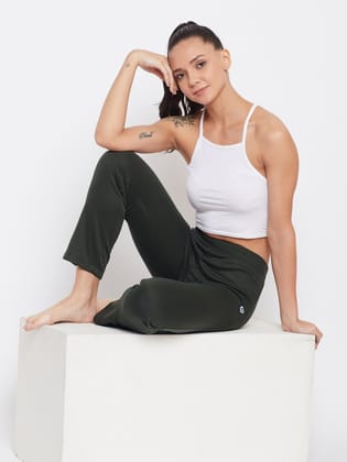 Olive Athleisure Tights-XL / Olive