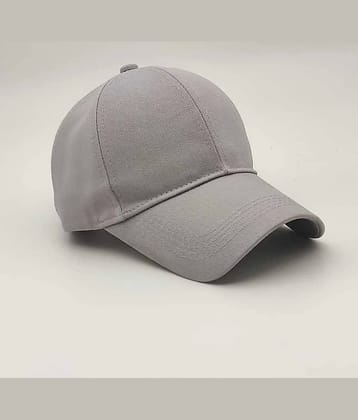 Babji Pack of 1 Cotton Blend Men's Cap ( Grey )