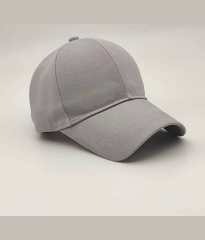 Babji Pack of 1 Cotton Blend Men's Cap ( Grey )