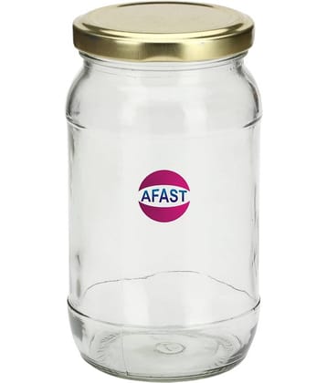 Afast Glass Storage Bottle, Transparent, Pack Of 1, 500 ml