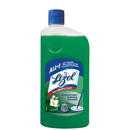 Lizol Disinfectant Surface & Floor Cleaner Liquid, Jasmine - 500 ml | Suitable for All Floor Cleaner Mops | Kills 99.9% Germs| India's #1 Floor Cleaner