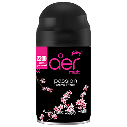 Godrej Aer Smart Matic Refill, Automatic Room Fresheners - Passion, 225ml