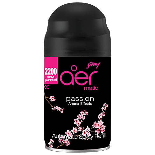 Godrej Aer Smart Matic Refill, Automatic Room Fresheners - Passion, 225ml