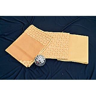 Applique Cotton Dress Material Suit Set