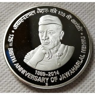 125 Rupees 125th Birth Anniversary of Jawaharlal Nehru UNC Coin