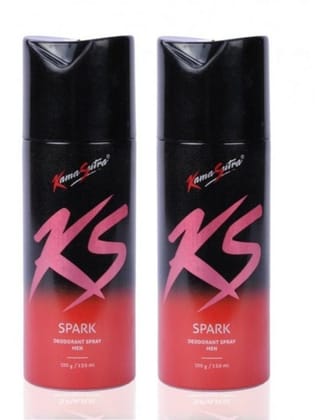 Kama Sutra Spark Deodorant Spray for Men (Pack of 2)