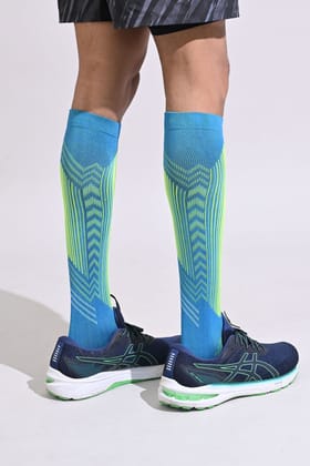 Over the Calf Compression Socks - Turquoise-S