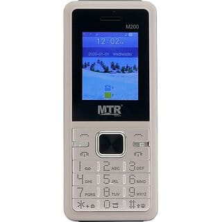 MTR M200 (Dual Sim, 1.77 Inch, 3000 mAh Battery, Gold, Black)