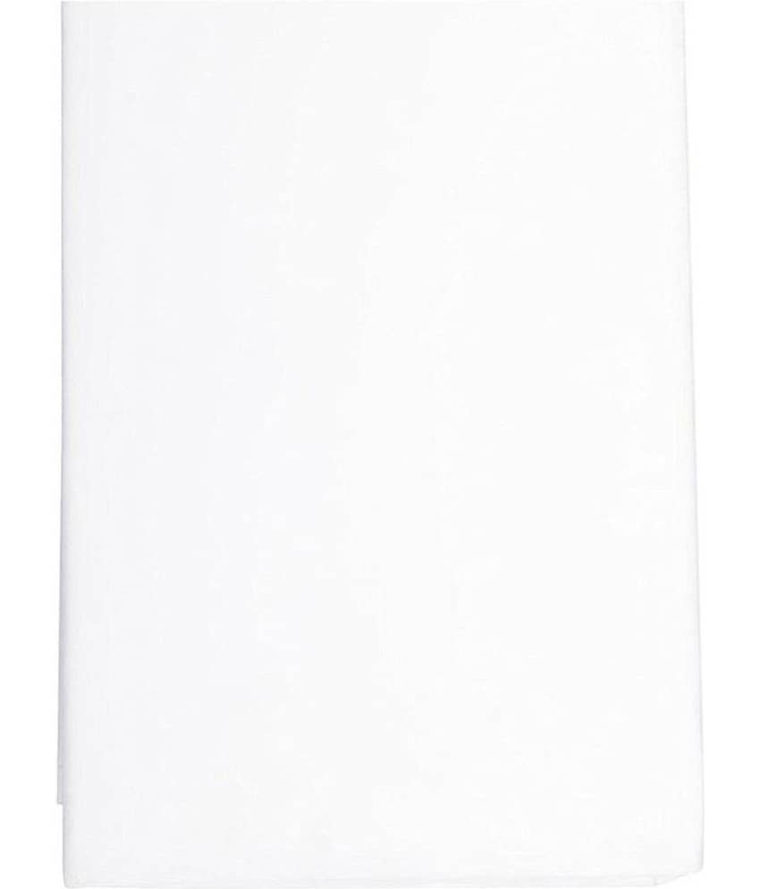 Makhanchor White Linen Unstitched Shirt pc Single