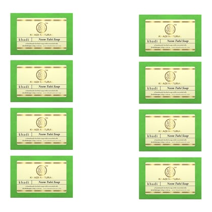 Khadi Natural Neem-Tulsi Soap Combo Pack Of 8 – 125gm Each
