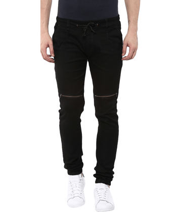 Urbano Fashion - Black Cotton Blend Slim Fit Men's Jeans ( Pack of 1 )