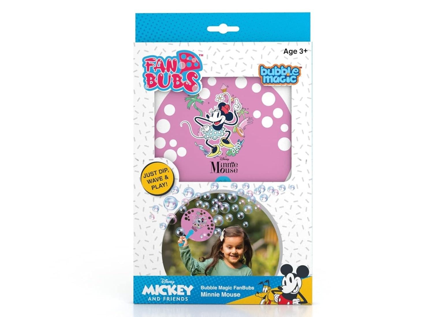 Bubble Magic FanBubs Minnie Mouse Theme For Kids 3 Years and Above