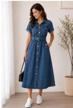 Branded Denim Dress