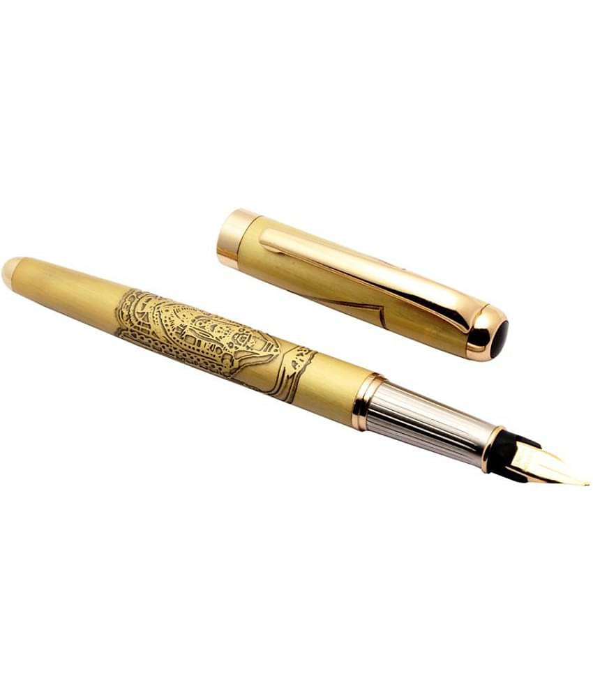 Srpc - Gold Medium Line Fountain Pen (Pack of 1)