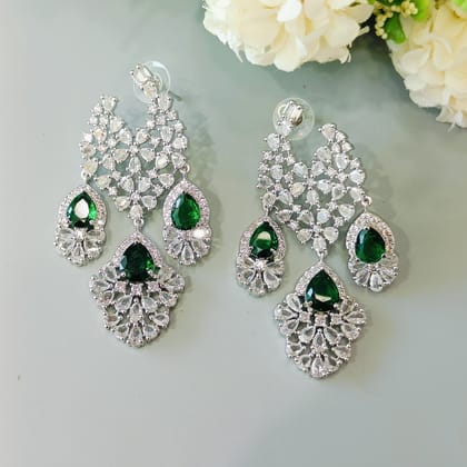 Hania ad earrings-Green