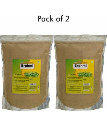 Herbal Hills Brahmi Powder - 1 kg powder - Pack of 2 Powder 1 mg
