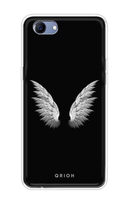 White Angel Wings Soft Cover for Oppo Realme 1