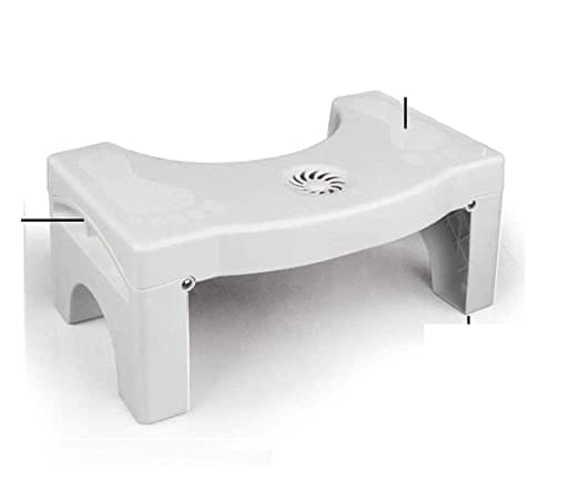 Comfortable Sturdy Squat Toilet Foot Step Stool Women's Plastic Anti-Slip Stool for Western Toilet Scientific Angle, Potty Training Foot Supporter for Kids and Adults Stool (White, Pre-assembled)assorted colour - Toys and Games | Buy online on ZillyBuy