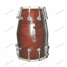Best Quality Handmade Folk Musical Instrument Nut N Bolt Wooden Dholak/ Dholki