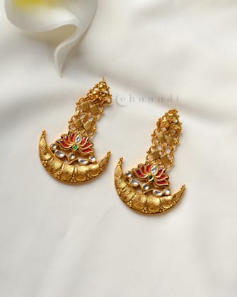 Gold Polish Silver Earrings CHE2067