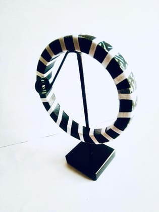 Summer Cooler - Vintage Black and White Bangle
