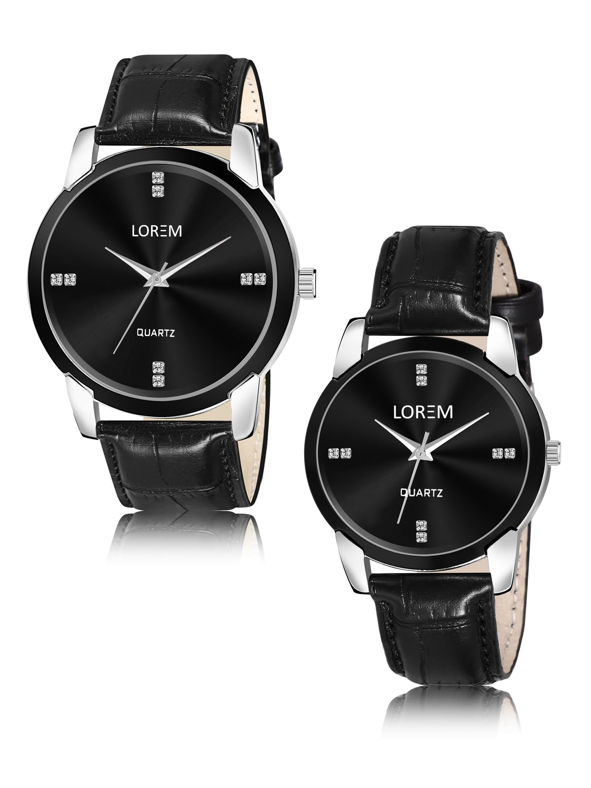 LOREM Modern Stylish Dial Analog Couple's Watch-UF