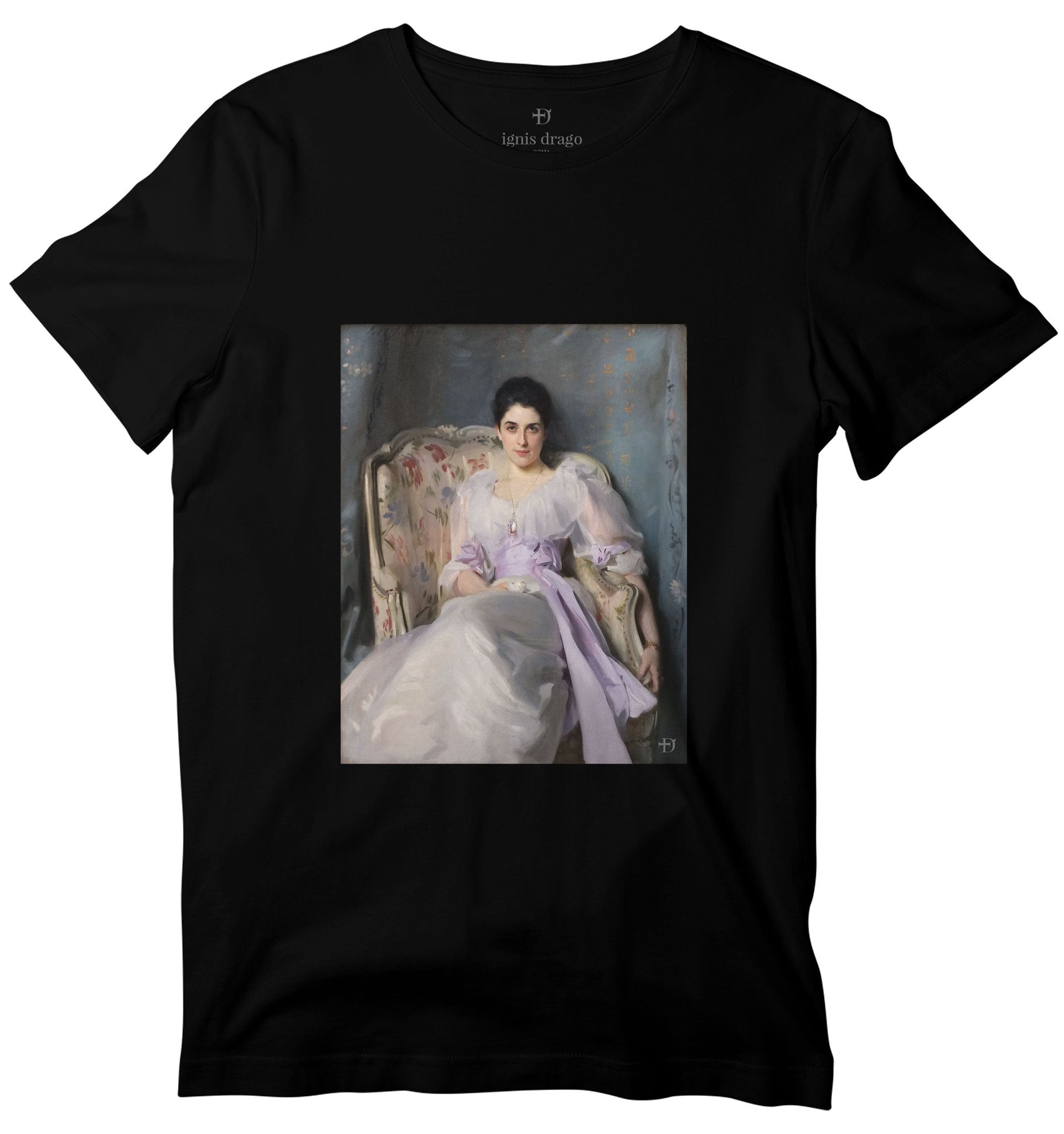 Lady Agnew Of Lochnaw Art T-shirt-36 - XS / Black