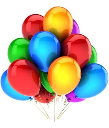 50 Pcs. Happy Birthday Decoration Latex Balloons for happy birthday decoration item, birthday decoration kit, birthday balloon decoration combo for Boys, Girls, Kids, husband and Wife.