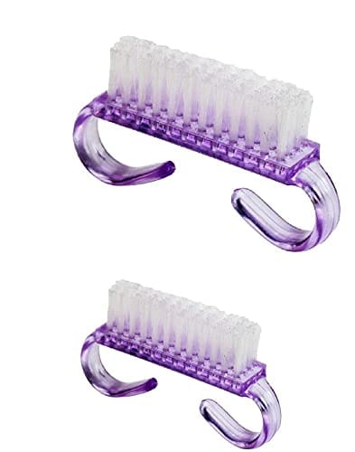 Elecsera Handle Grip Nail Brush Hand Finger Toe Nail Cleaning Brush Manicure Pedicure, Size- 7/3.5 cm