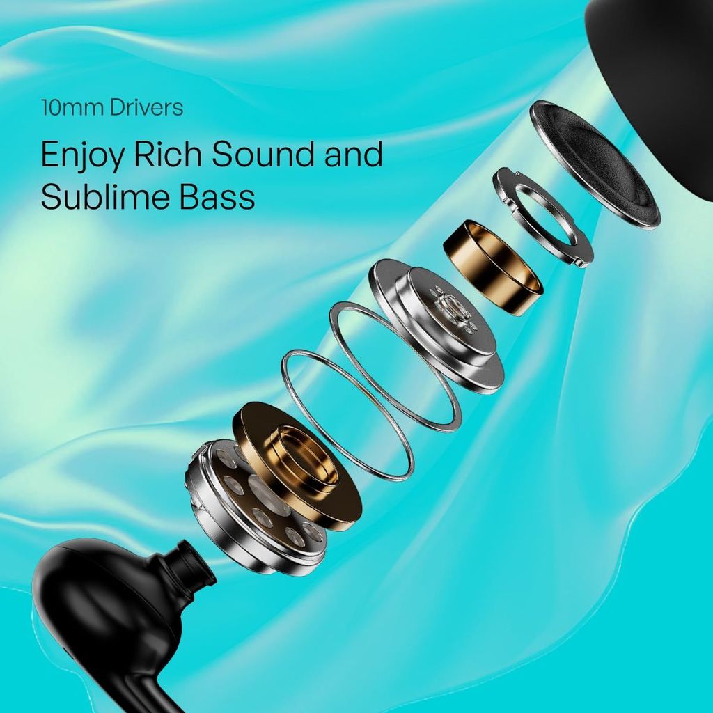 CELLECOR BroPods CB44 TWS with 35 Hours Playtime, ENC, Insta Wake N' Pair, HD Sound, 13mm Driver Truly Wireless (Black)