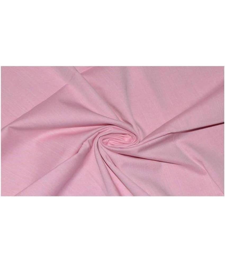 Makhanchor Pink Linen Unstitched Shirt pc Single