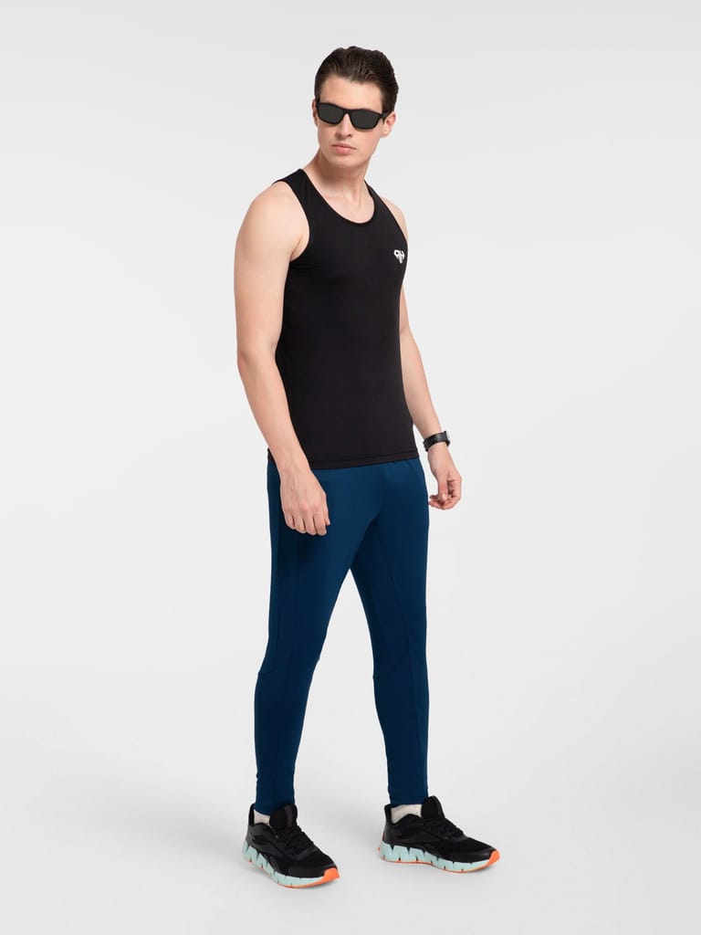 AH Gym Vest Black 4-Way Stretch
