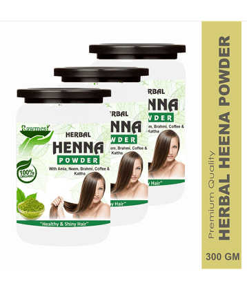 Rawmest Henna (Amla, Neem, Coffee & Katha) Hair Powder 300 Gm Pack of 3