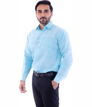DESHBANDHU DBK - Turquoise Cotton Regular Fit Men's Formal Shirt (Pack of 1)