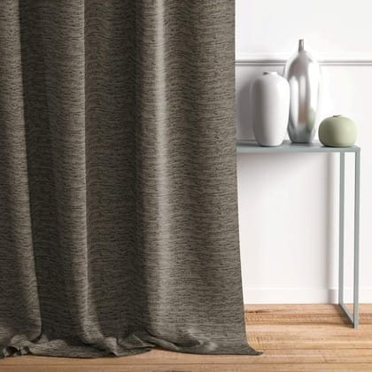 DDECOR Live Beautiful 1 Piece of 5 Ft Curtain, Color : Grey