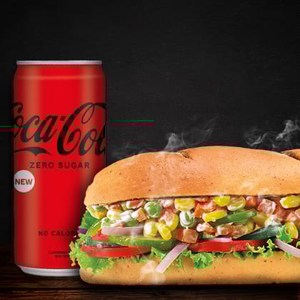 Corn & Peas Sandwich (15cm) + Coke(Save 31%)