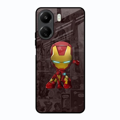 Angry Baby Super Hero Glass Case for Redmi 13C