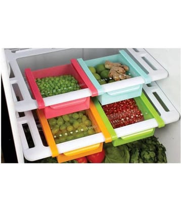 Analog kitchenware fridge storage rack Polycarbonate Butter Box Set of 4 600 mL- NON ADJUSTABLE